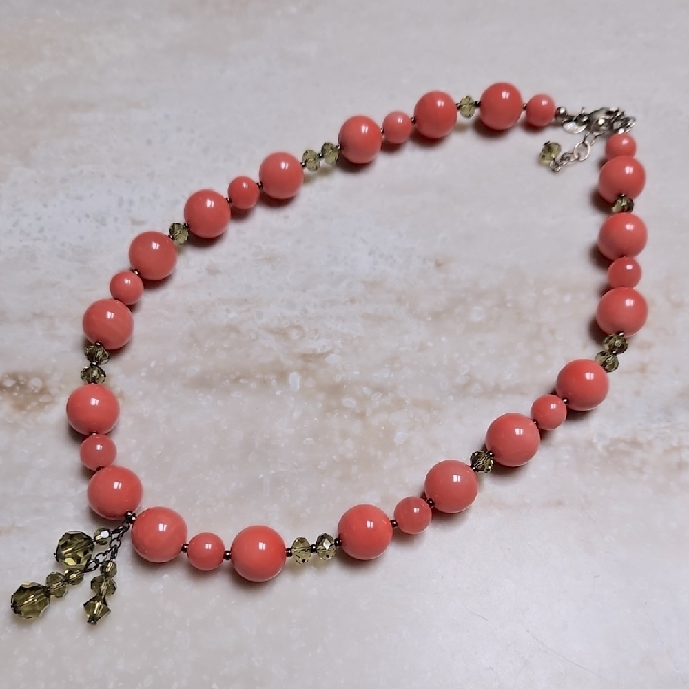Emily Ray Coral Beaded Necklace